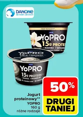 Jogurt proteinowy waniliowy YoPRO promocja w Carrefour
