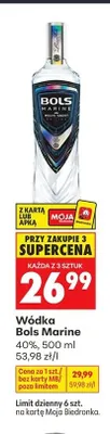 Wódka Bols Marine promocja w Biedronka