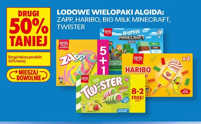 Lody 4-pak Algida Haribo promocja w Biedronka