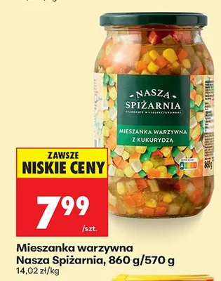 Mieszanka warzywna z kukurydzą promocja w Biedronka