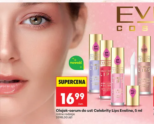 Olejek-serum do ust Celebrity Lips Eveline promocja w Biedronka