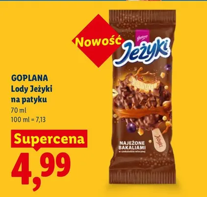 Lody Jeżyki na patyku promocja w Lidl