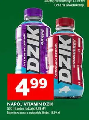 Napój Vitamin Dzik różne rodzaje promocja w Stokrotka
