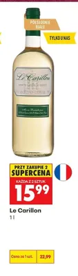 Wino białe półsłodkie Le Carillon promocja w Biedronka