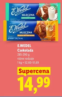 Czekolada E.Wedel promocja w Lidl