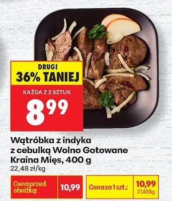 Wątróbka z indyka z cebulką promocja w Biedronka