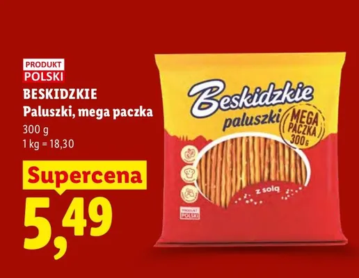 Paluszki, mega paczka promocja w Lidl