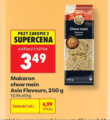 Makaron chow mein Asia Flavours promocja w Biedronka