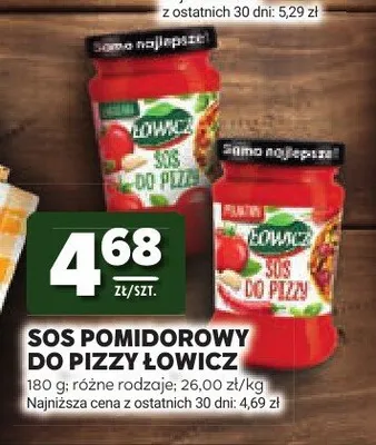 Sos pomidorowy do pizzy Łowicz promocja w Stokrotka