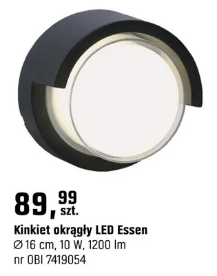 Kinkiet okrągły LED Essen promocja w OBI