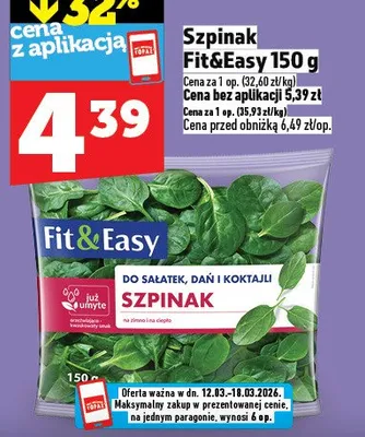 Szpinak promocja w TOPAZ