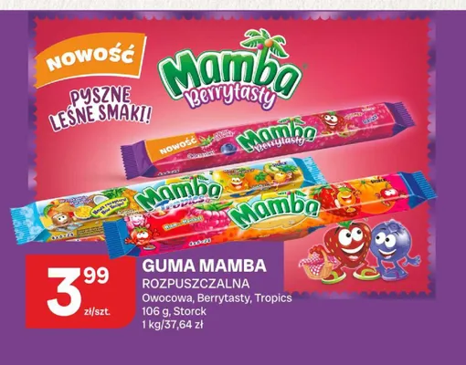 Guma Mamba rozpuszczalna promocja w Chorten