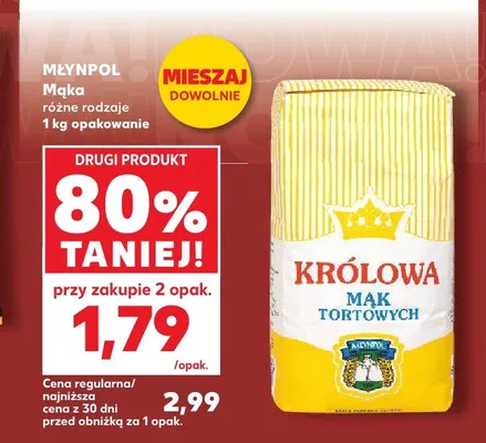 Mąka pszenna Królowa Mąk Tortowych Młynpol promocja w Kaufland