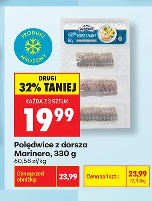 Polędwice z dorsza Marinero promocja w Biedronka