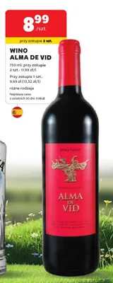 Wino Alma De Vid promocja w Stokrotka