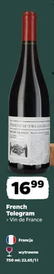 Wino czerwone French Telegram Vin de France promocja w Netto