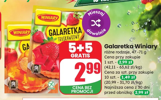 Galaretka Winiary promocja w Dino