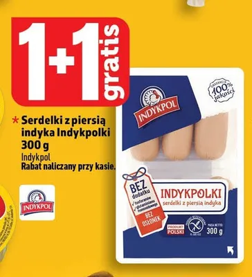 Serdelki z piersią indyka Indykpolki Indykpol promocja w TOPAZ