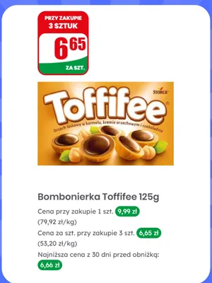 Bombonierka Toffifee promocja w Dino