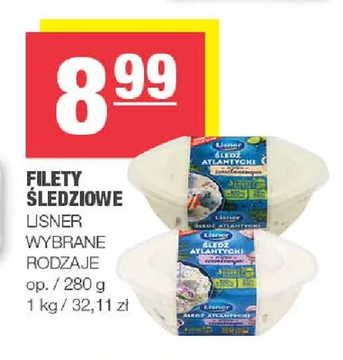 Filety śledziowe Lisner promocja w SPAR