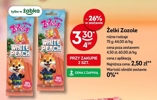 Żelki Zozole promocja w Żabka