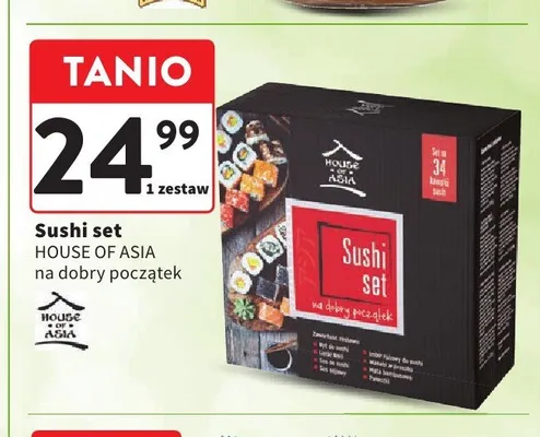Zestaw do sushi House of Asia na dobry początek promocja w Intermarche