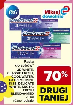 Pasta do zębów snow white Whiteon promocja w Carrefour Market