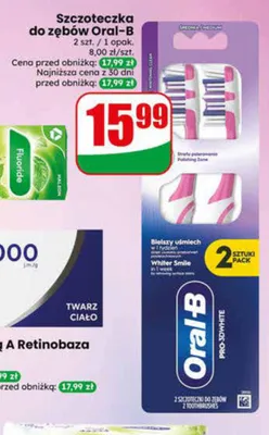 Szczoteczka do zębów Oral-B 2-pak promocja w Dino