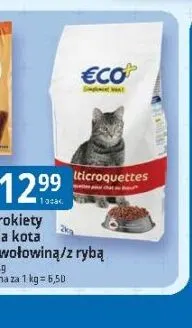Krokiety dla kota z rybą Eco+ promocja w Leclerc