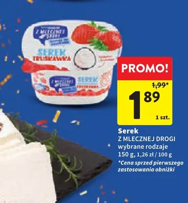Serek Z Mlecznej Drogi promocja w Intermarche