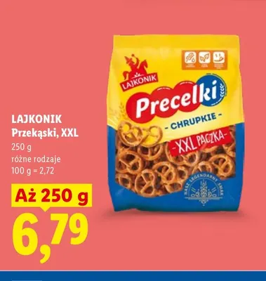 Przekąski XXL Lajkonik promocja w Lidl