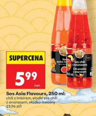 Słodki sos chili z ananasem Asia Flavours promocja w Biedronka