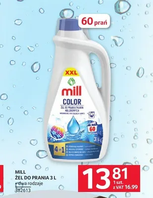 Żel do prania Mill XXL 3l 60 prań promocja w Selgros