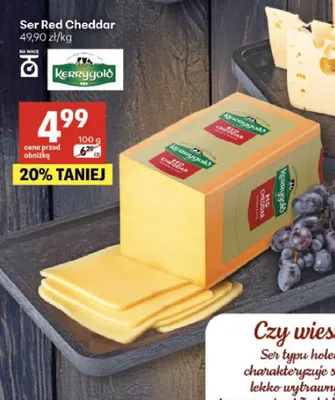 Ser Red Cheddar Kerrygold promocja w Delikatesy Centrum