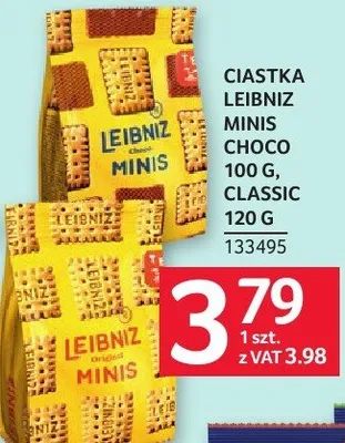 Ciastka Leibniz Minis Choco 100 g, Classic 120 g promocja w Selgros