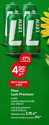 Piwo Lech Premium promocja w Żabka