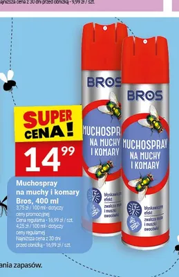 Muchospray na muchy i komary Bros promocja w Twój Market