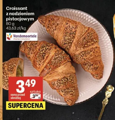 Croissant z nadzieniem pistacjowym Vandemoortele promocja w Delikatesy Centrum