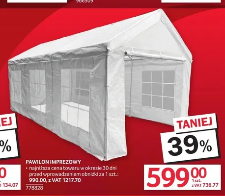 Pawilon imprezowy promocja w Selgros