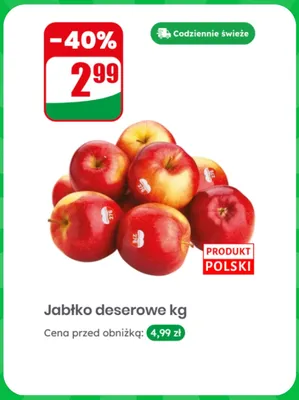 Jabłko deserowe polskie promocja w Dino