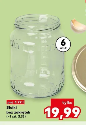 Słoiki bez zakrętek 6-pak 0,72 l promocja w Kaufland