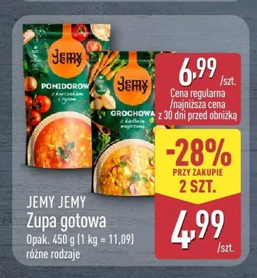 Zupa gotowa pomidorowa z kurczakiem i ryżem Jemy Jemy promocja w Aldi