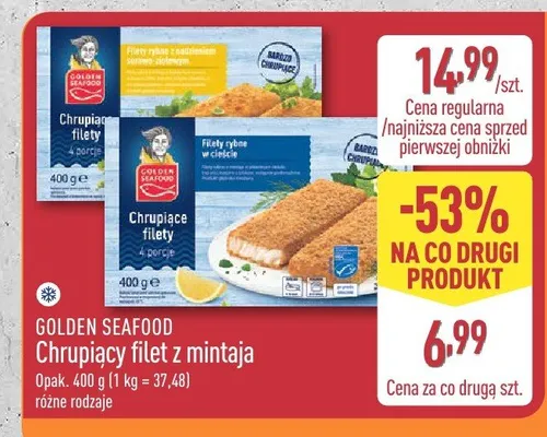 Chrupiący filet z mintaja różne rodzaje promocja w Aldi