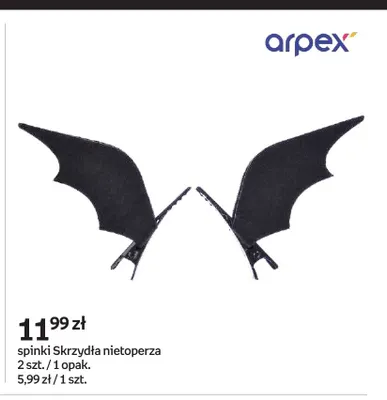 Spinki skrzydła nietoperza Arpex promocja w Empik