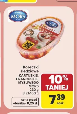 Koreczki śledziowe Myśliwskie Mors promocja w Carrefour