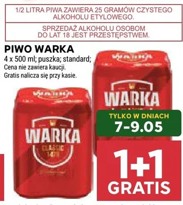 Piwo Warka Classic promocja w Stokrotka