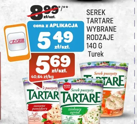 Serek Tartare — wariant nieczytelny Turek promocja w Społem Praga