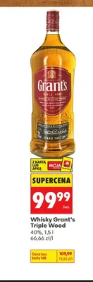 Whisky Grant's Triple Wood promocja w Biedronka
