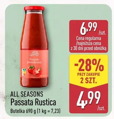 Passata rustica promocja w Aldi