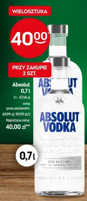 Wódka Absolut promocja w Żabka